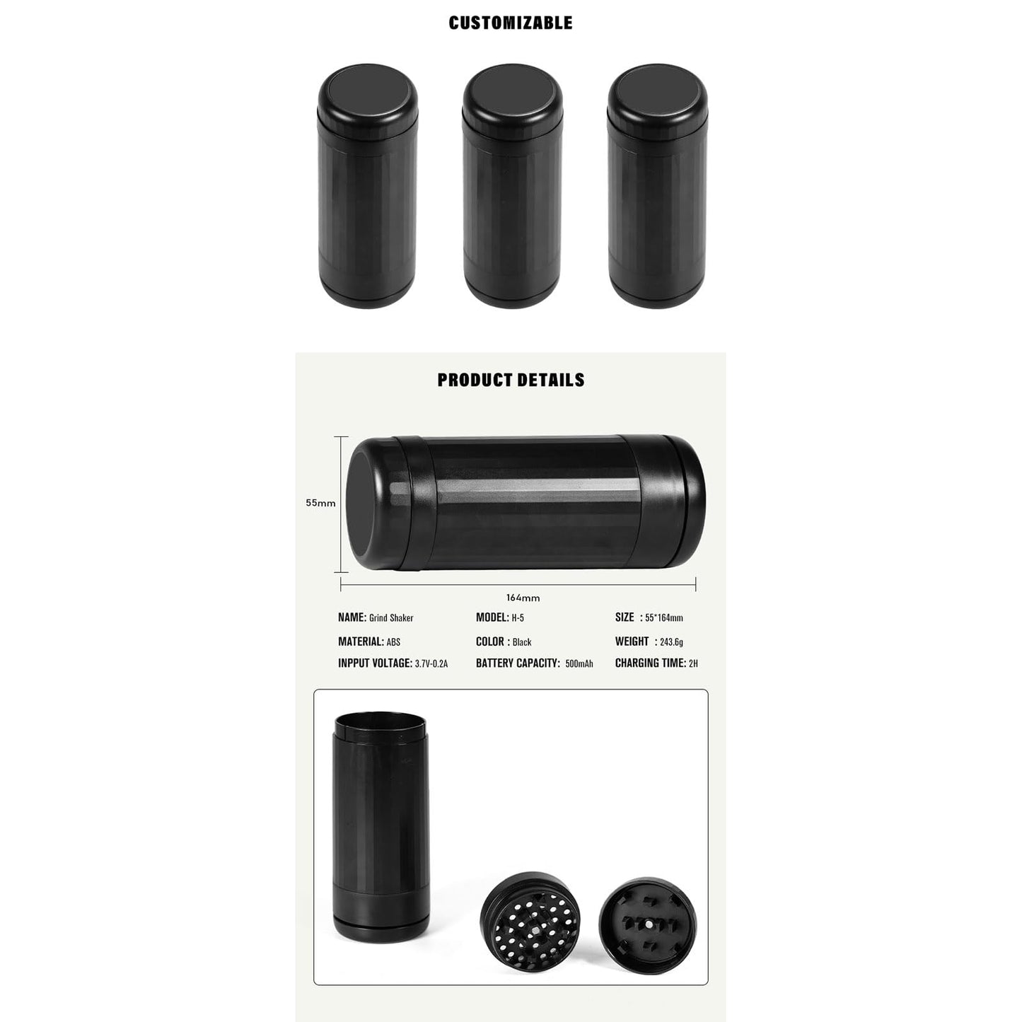 Electric Grinder & Rolling Machine (2-in-1)