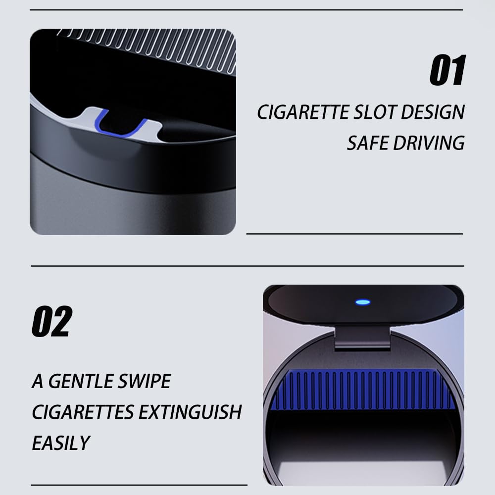 Portable Smokeless Ashtray for Car & Home