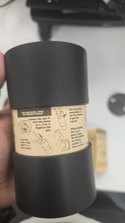 RAW Six Shooter for 1 1/4 Sized Cones | Cone Loader Filling Device | Fills 1,2,3, or 6 Cones at a Time!
