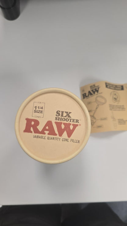 RAW Six Shooter for 1 1/4 Sized Cones | Cone Loader Filling Device | Fills 1,2,3, or 6 Cones at a Time!