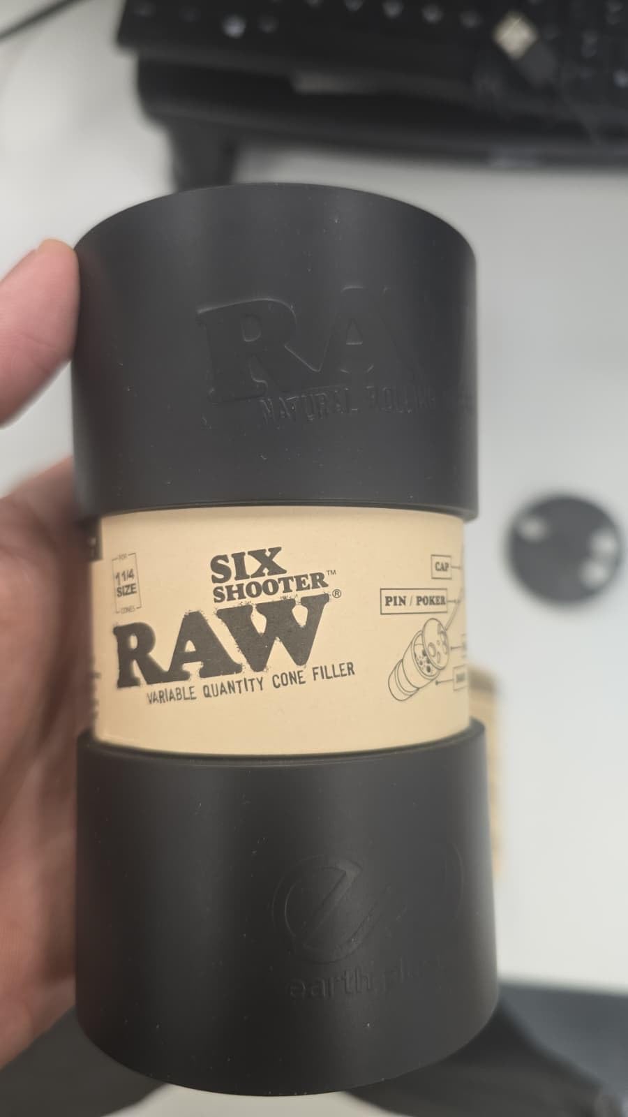 RAW Six Shooter for 1 1/4 Sized Cones | Cone Loader Filling Device | Fills 1,2,3, or 6 Cones at a Time!