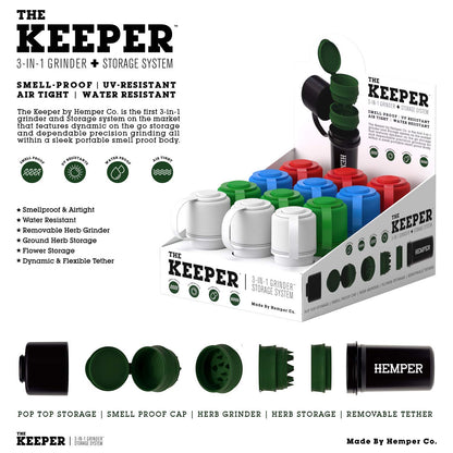 3-in-1 Smell-Proof Grinder & Storage Case