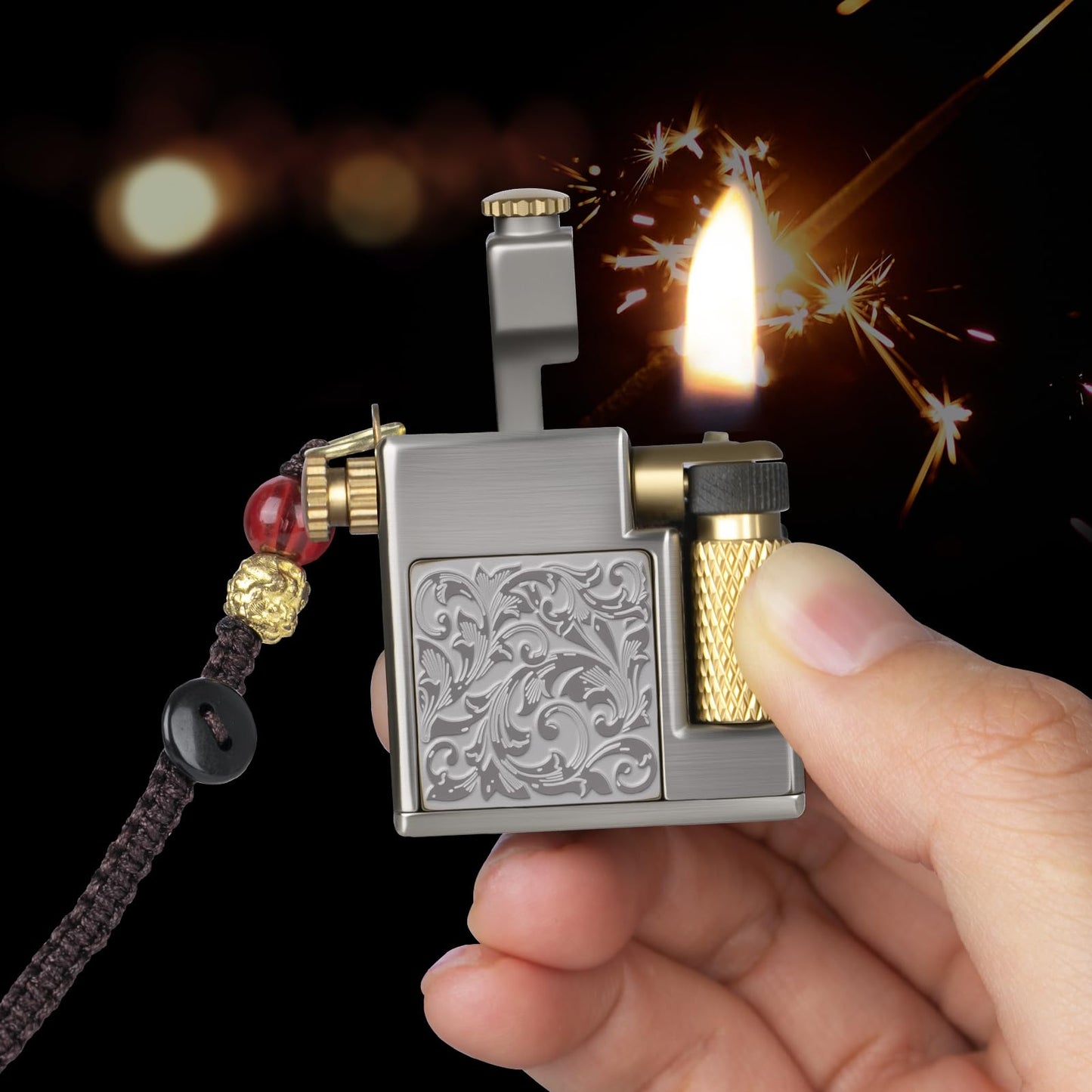 Antique-Style Refillable Wick Lighter