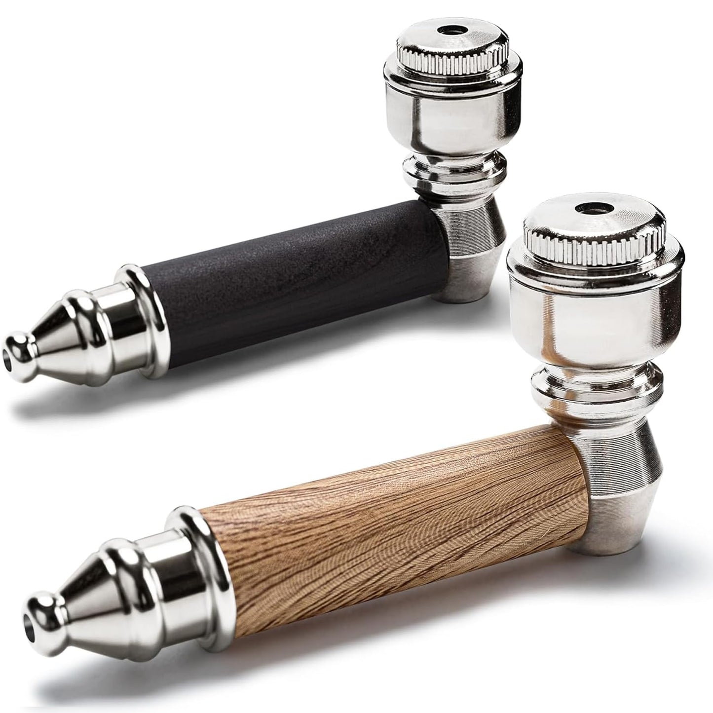 Metal Tobacco Pipe Set with Travel Case