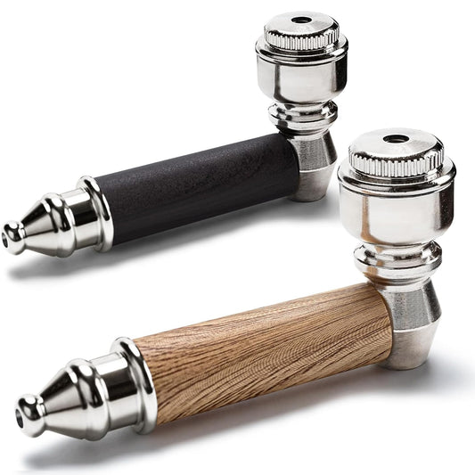 Metal Tobacco Pipe Set with Travel Case
