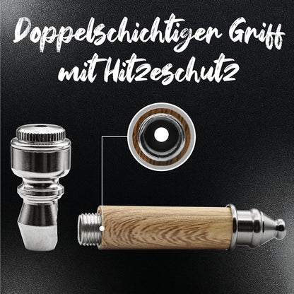 Metal Tobacco Pipe Set with Travel Case