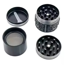 Tobacco Grinder 4 Layers 40mm Manual Metal Spice Herb Crusher Cutter Manual